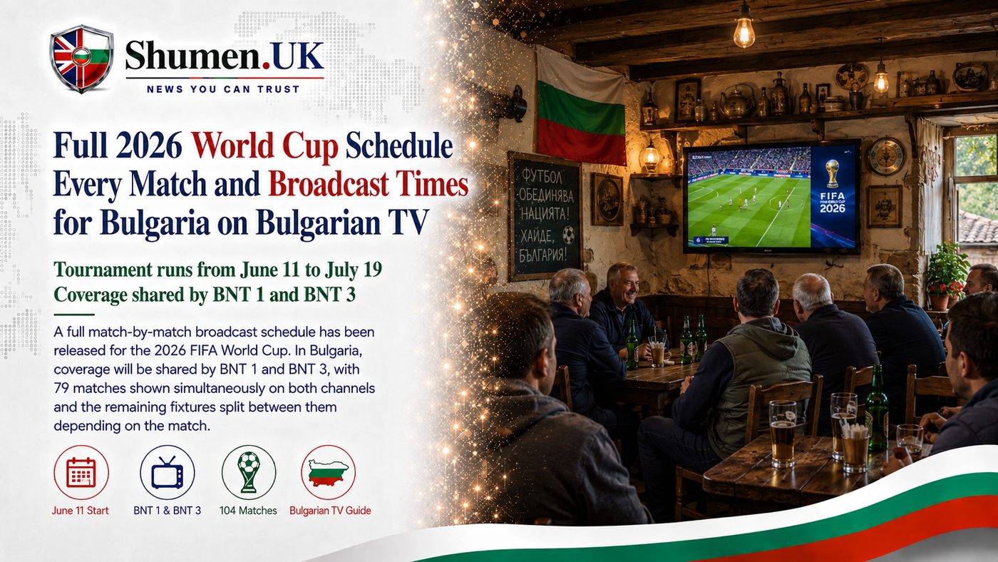 How to Watch the 2026 World Cup in Bulgaria: Full BNT Schedule Published