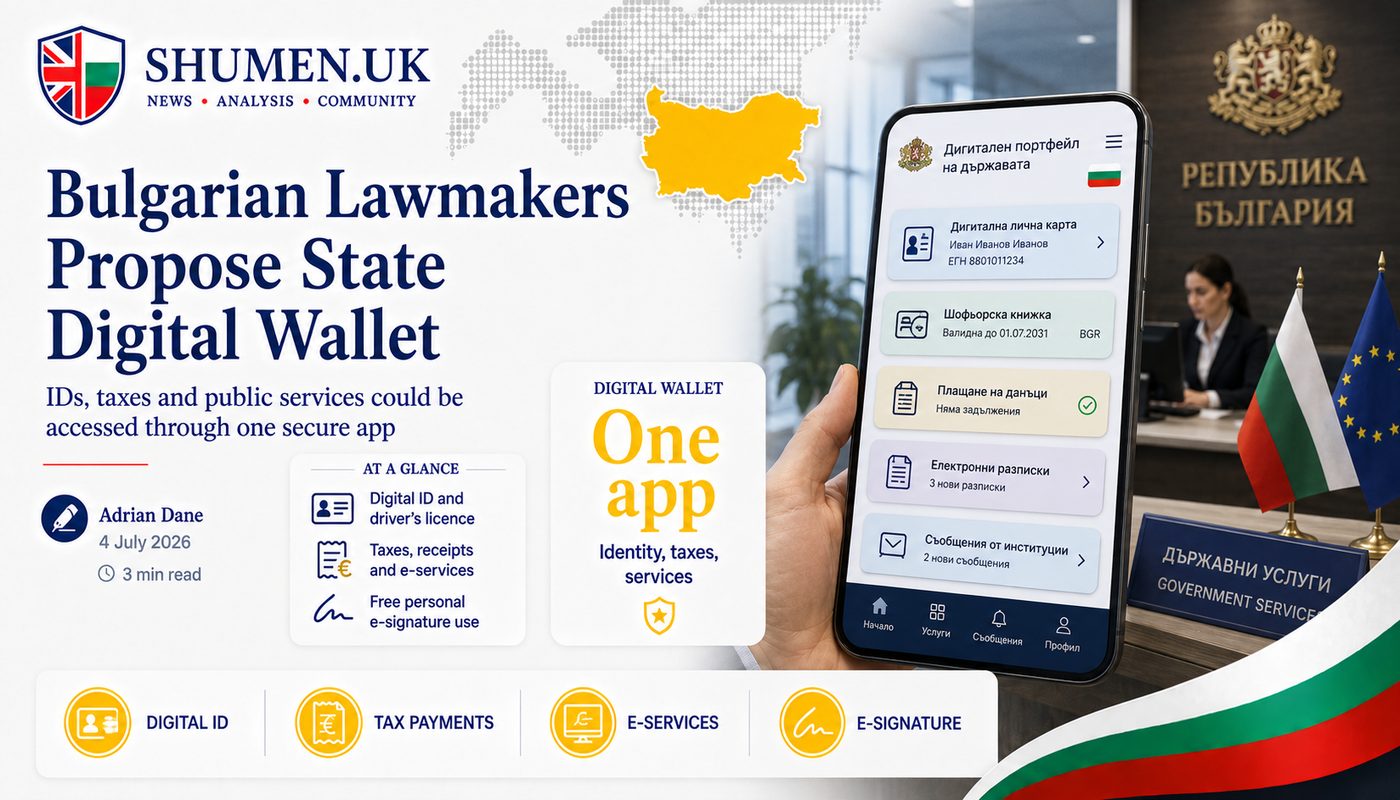 One App for Your ID, Taxes and Driving Licence: Bulgaria's Digital Wallet Bill Lands in Parliament