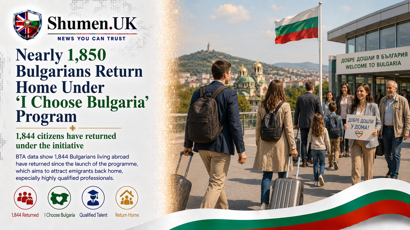 Bulgaria Coaxes 1,844 Skilled Citizens Home, and Britain Tops the List
