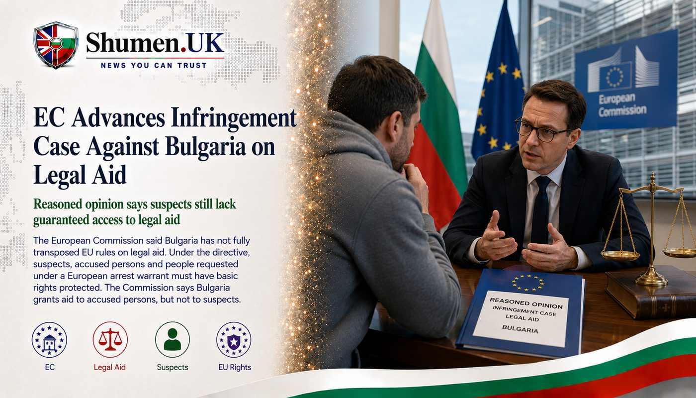 Brussels Escalates Legal Aid Complaint Against Bulgaria