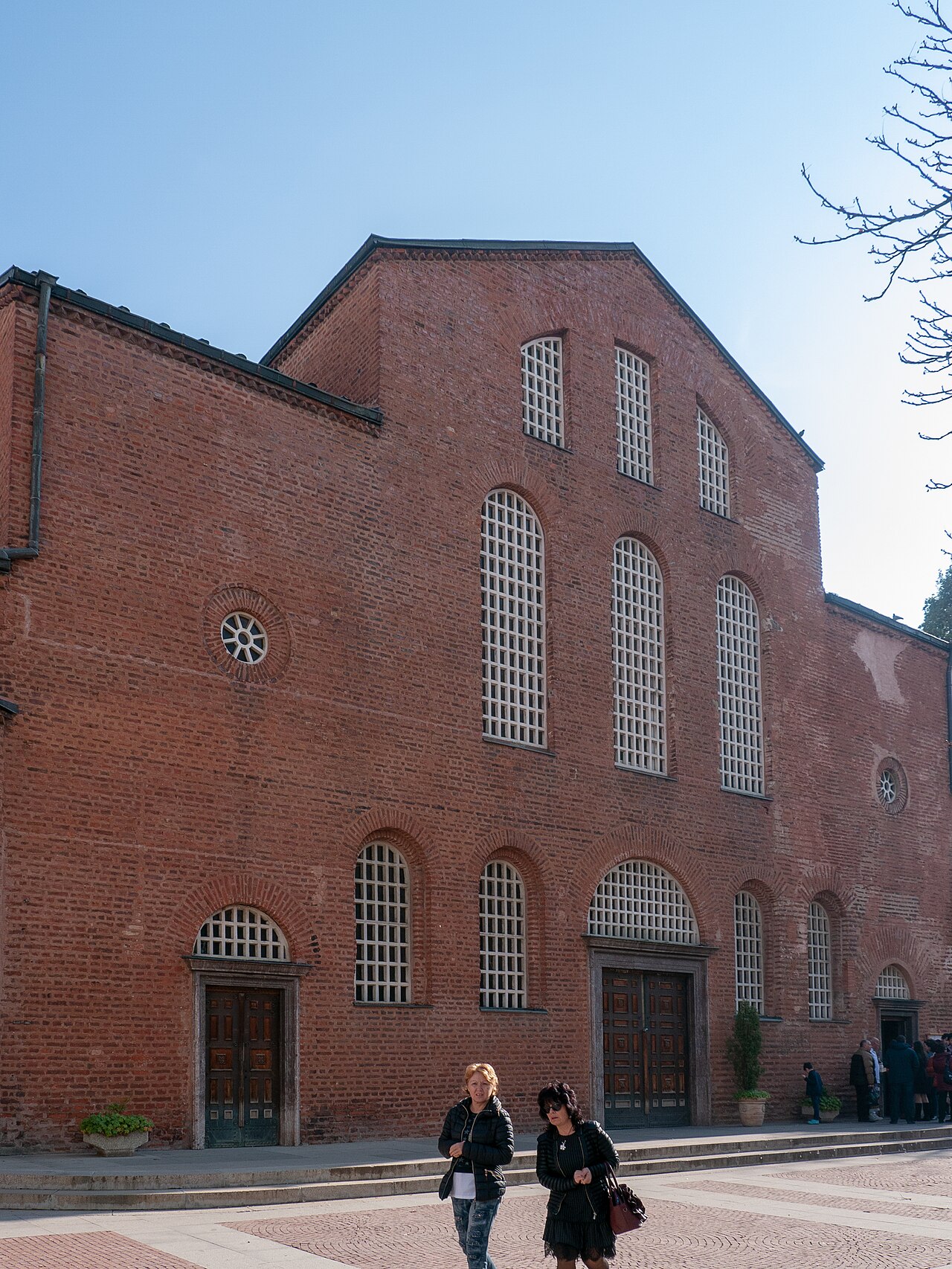 The church of St Sofia in the capital, which shares its name with today's saints and with the city itself