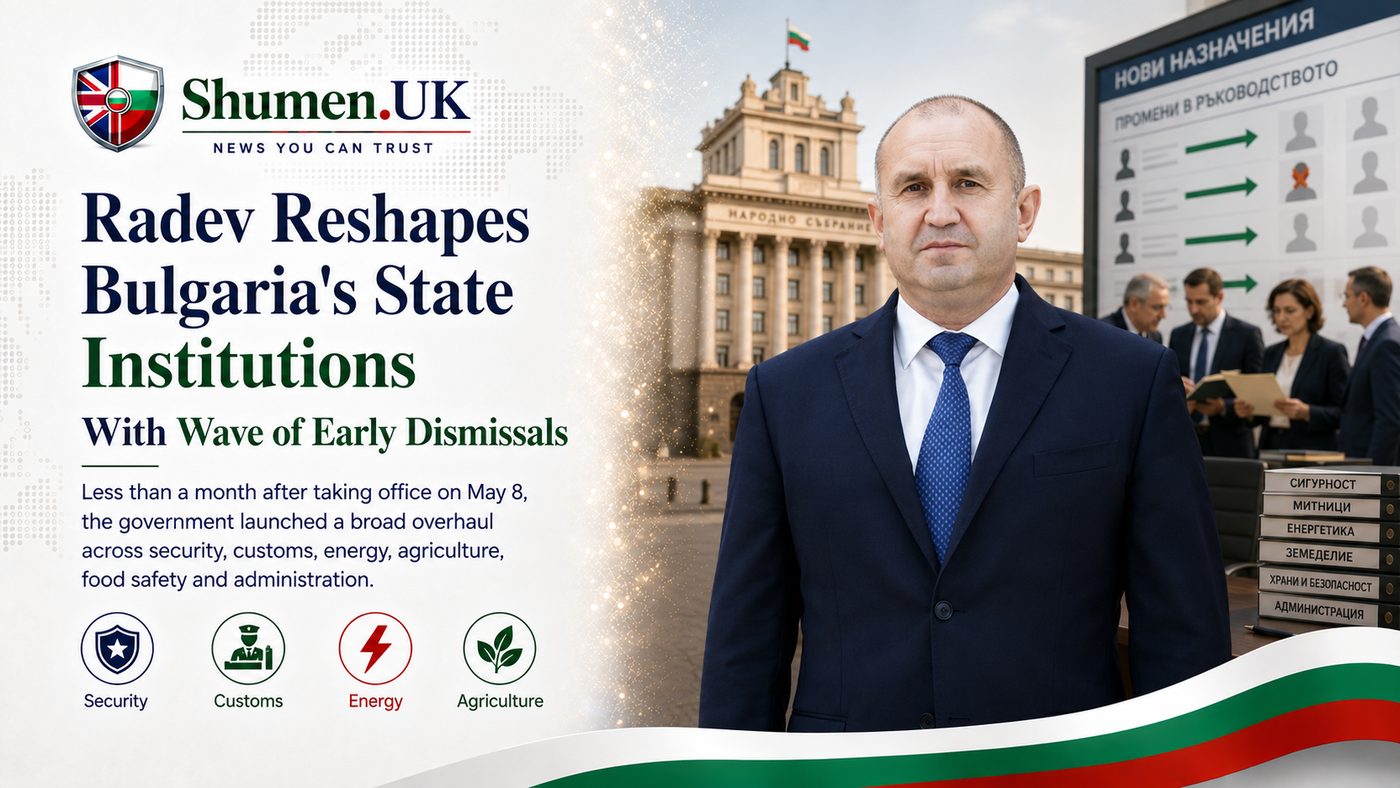 Bulgaria's New Prime Minister Clears House, 28 Governors Gone in One Sweep