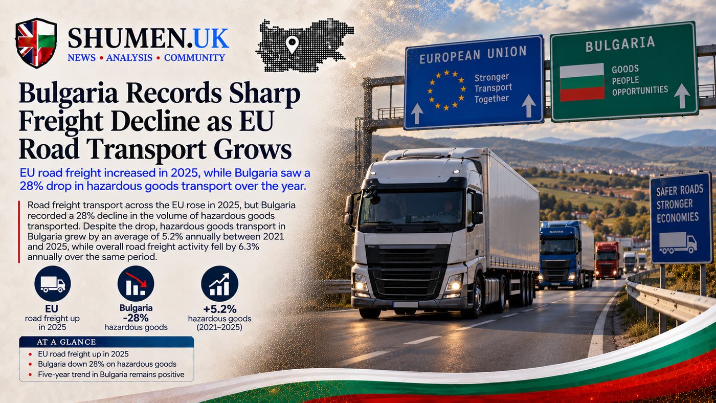 Bulgaria's Hauliers Posted the EU's Steepest Freight Slide, Then Levelled Off