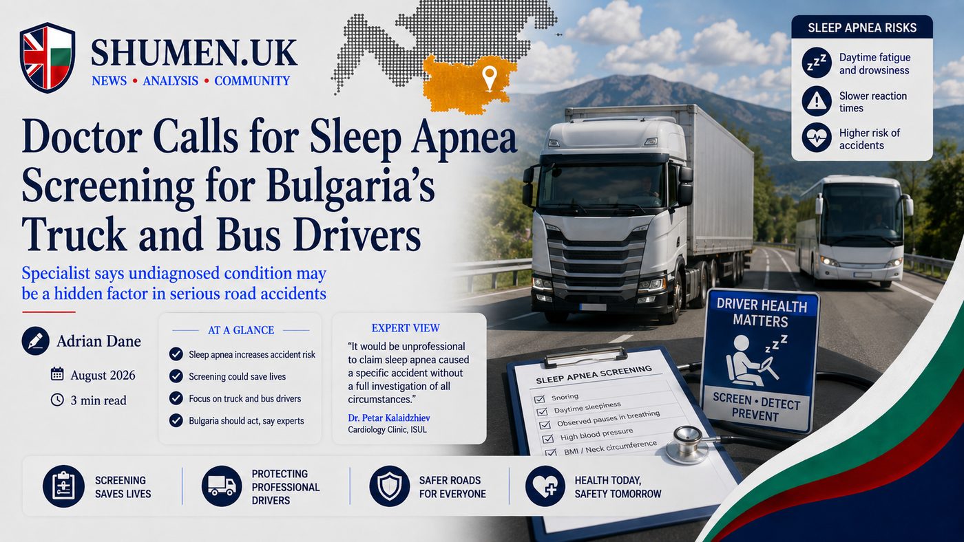 Bulgaria Does Not Screen Its Lorry Drivers For Sleep Apnoea. A Cardiologist Says It Should