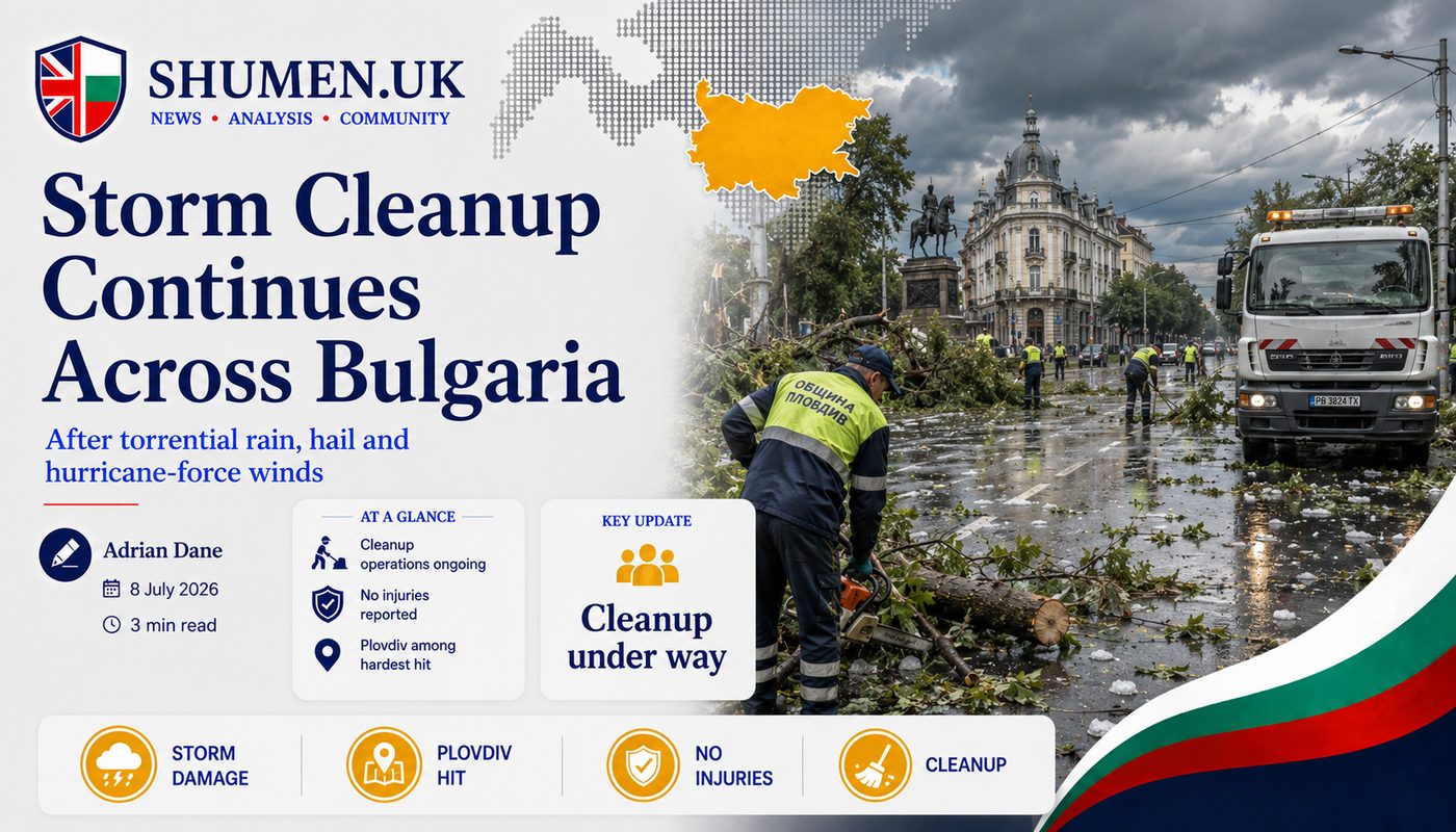 Bulgaria Counts the Storm Damage: Fallen Trees, Power Cuts and a Postponed Football Match
