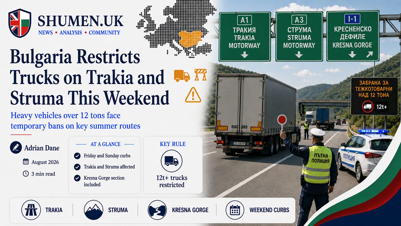 Bulgaria Pulls the Lorries Off Trakia and Struma for the Weekend Rush
