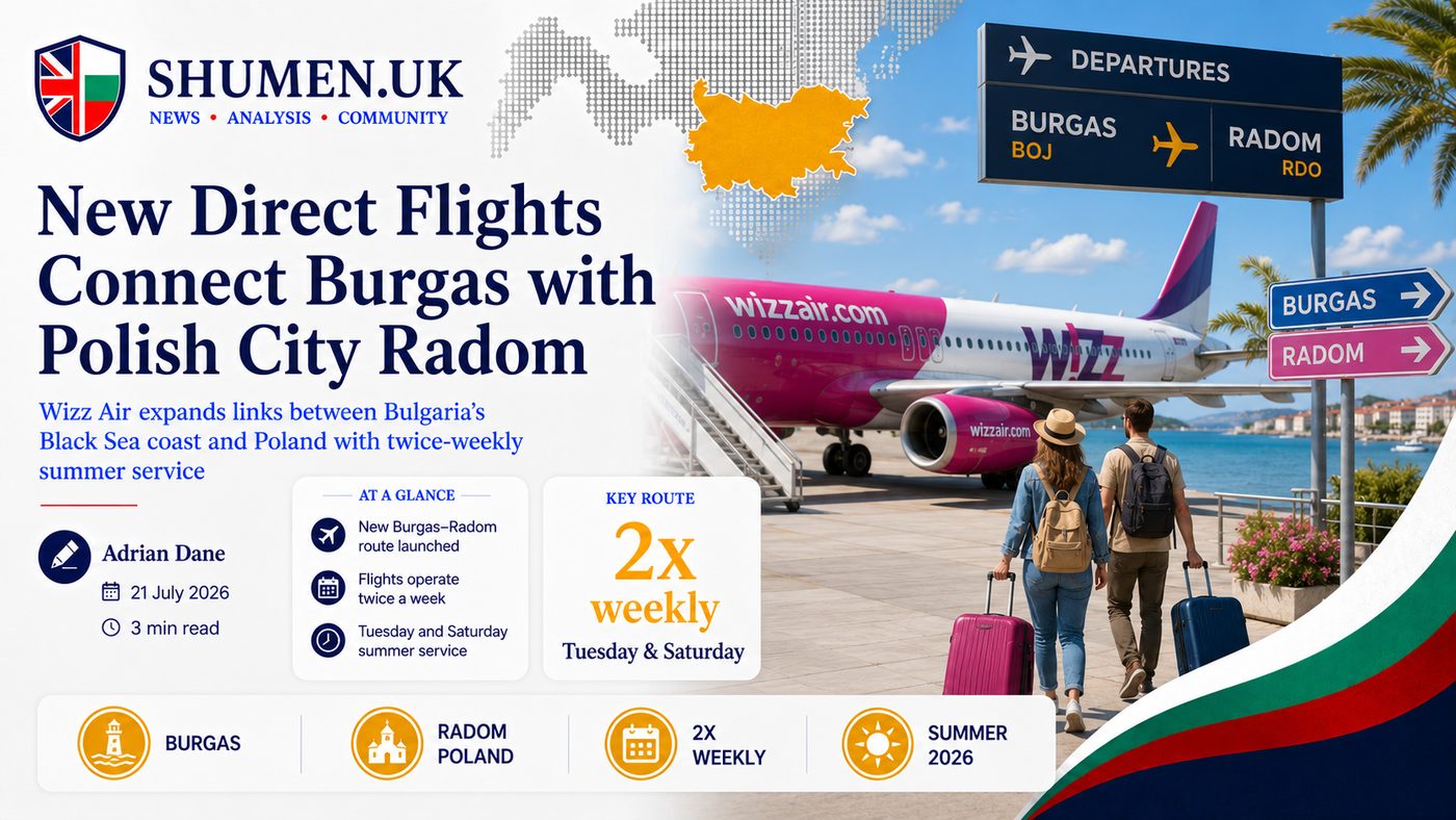 Wizz Air's New Radom Route Is Small; Burgas Airport's 32% Growth Isn't