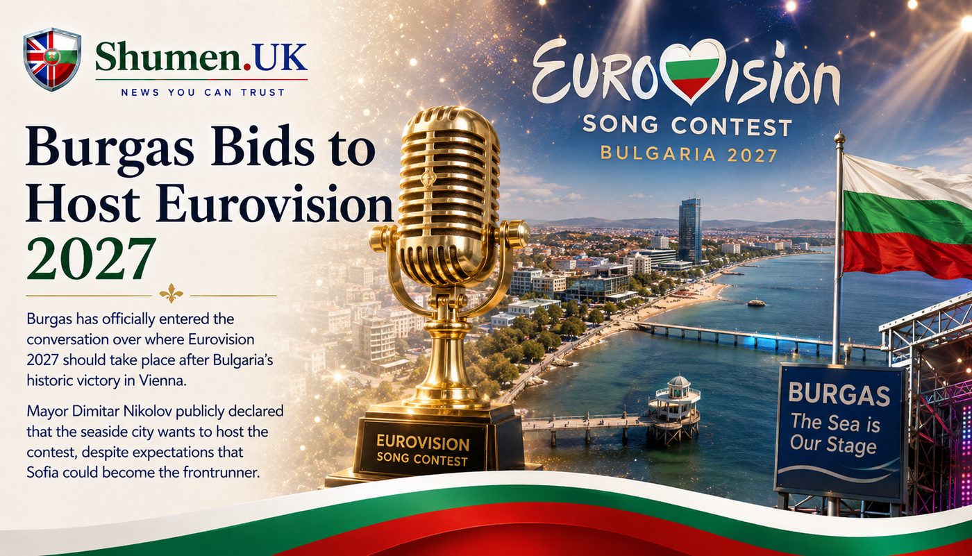Burgas Wants Eurovision 2027 Despite Sofia Being the Frontrunner
