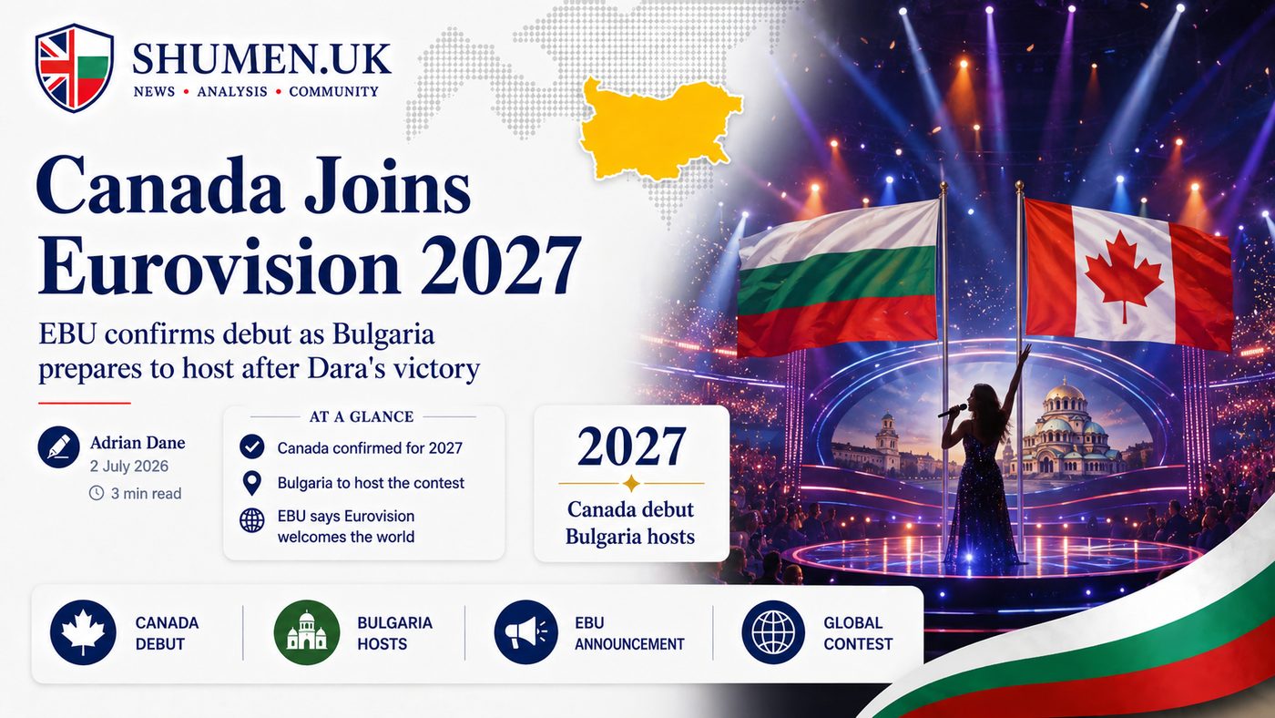 Canada Joins Eurovision for 2027, and It's Bulgaria Throwing the Party