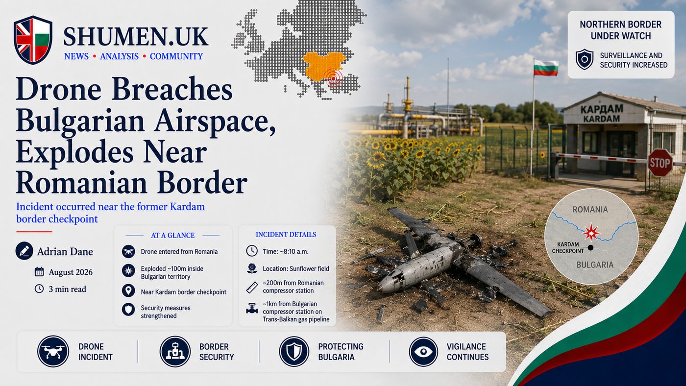 A Drone Exploded in a Dobrich Sunflower Field, and Nobody's Radar Saw It Coming