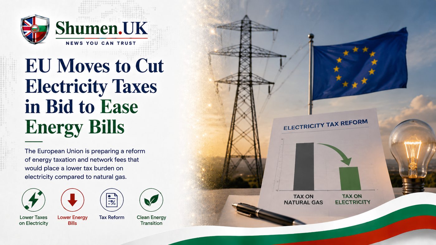 EU Plans Lower Electricity Tax Than Gas to Ease Household Bills