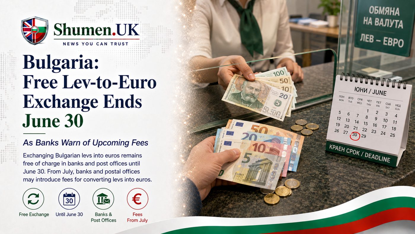 Free Lev-to-Euro Cash Exchange Ends 30 June as Bulgarian Banks Prepare to Introduce Fees