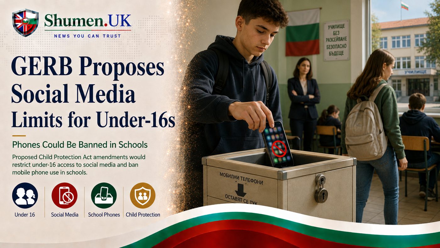 Bulgaria's Ruling Party Proposes Social Media Ban for Under-16s and School Phone Restrictions