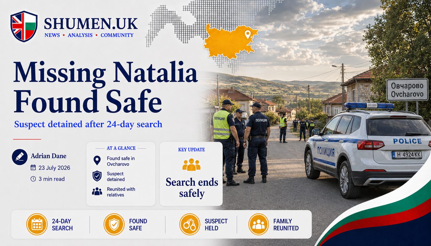 Natalia Is Found: Missing Girl's 24-Day Ordeal Ends in a Shumen Region Village