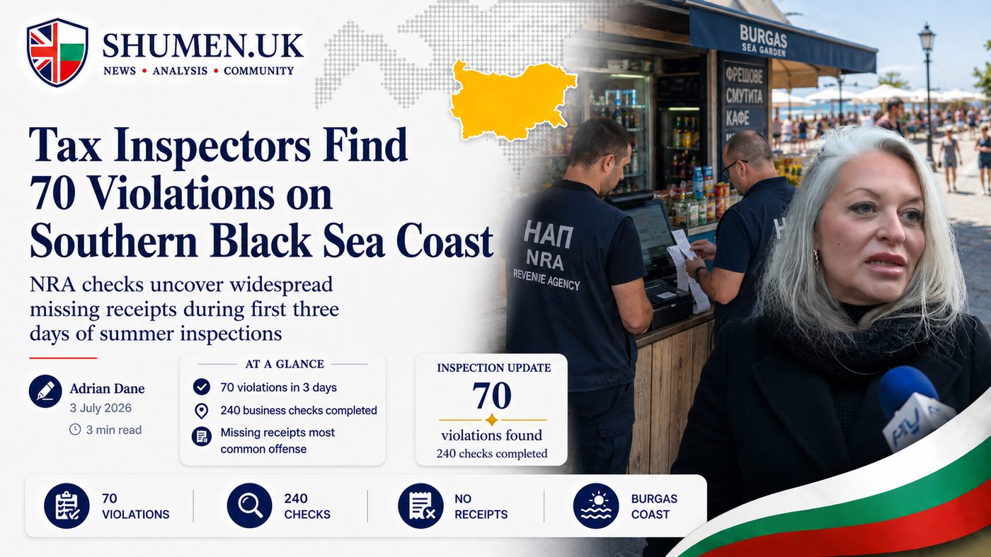 The Taxman Is on the Beach: 70 Violations in Three Days as NRA Sweeps Bulgaria's Southern Coast
