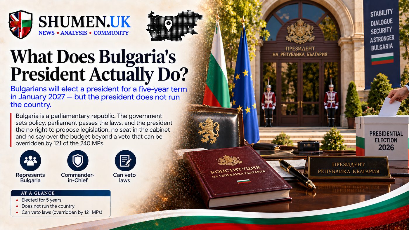 Bulgaria's President Can't Pass a Law, but Holds the Keys When Parliament Deadlocks