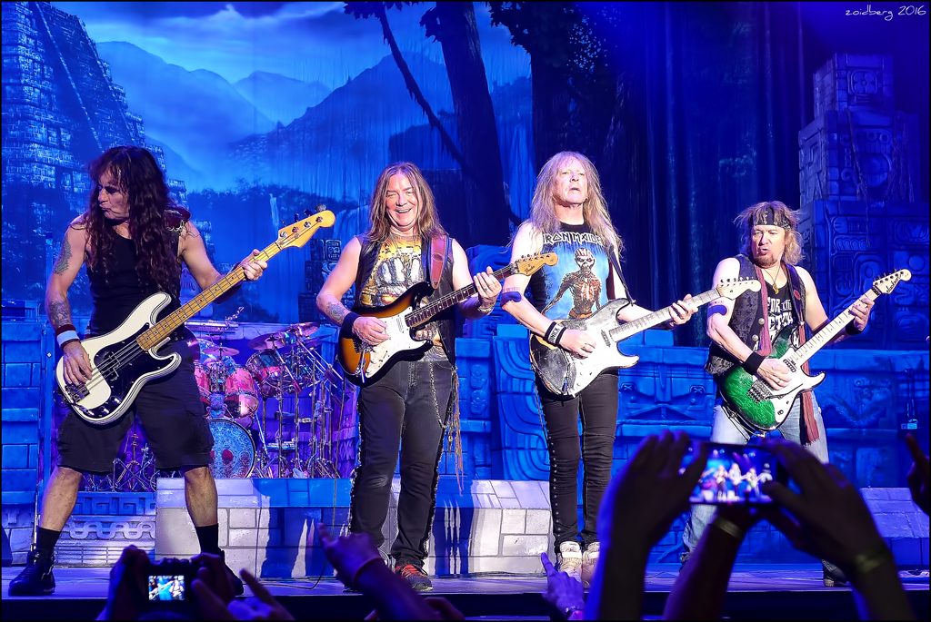 Iron Maiden performing live, the band who headline Vasil Levski Stadium in Sofia on 26 May 2026