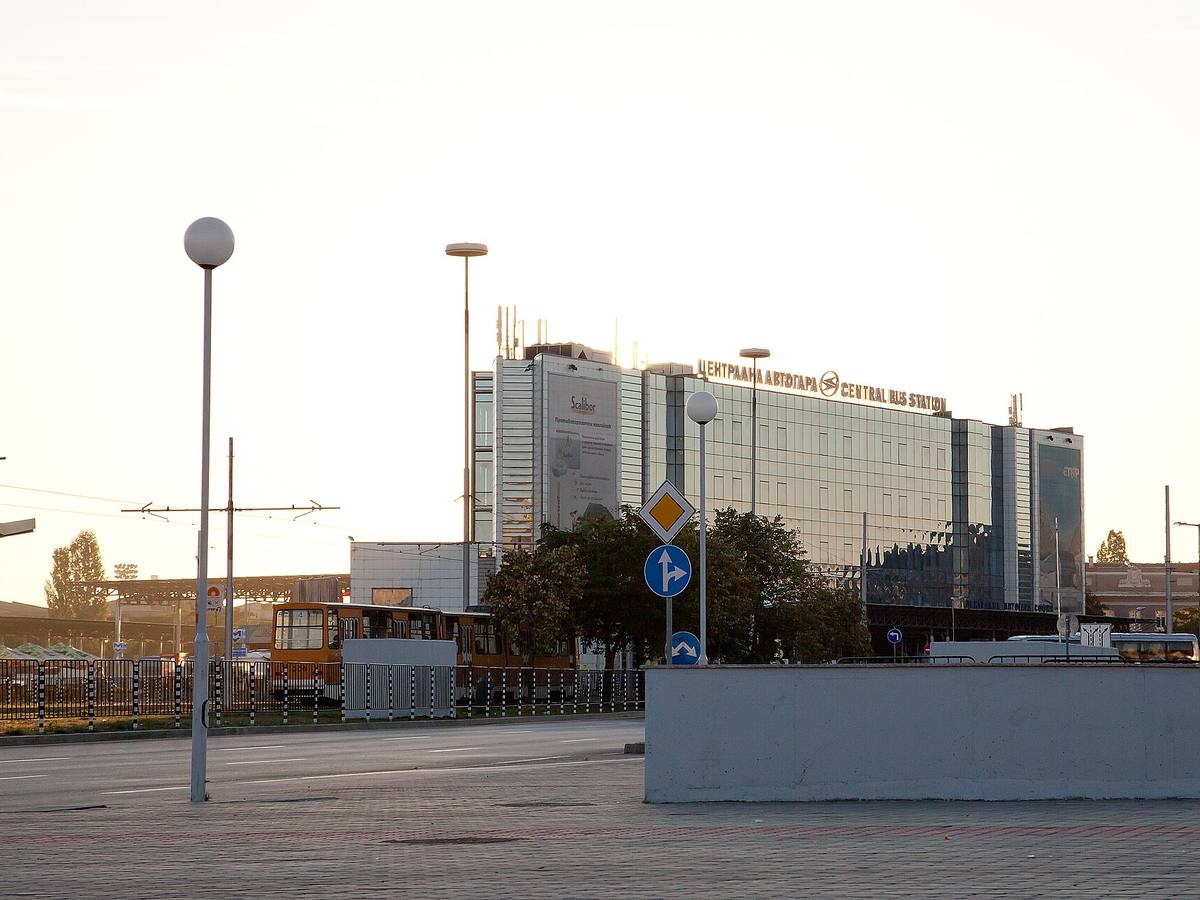 Sofia Central Bus Station (Tsentralna avtogara), the main intercity coach hub right next to Sofia Central Railway Station