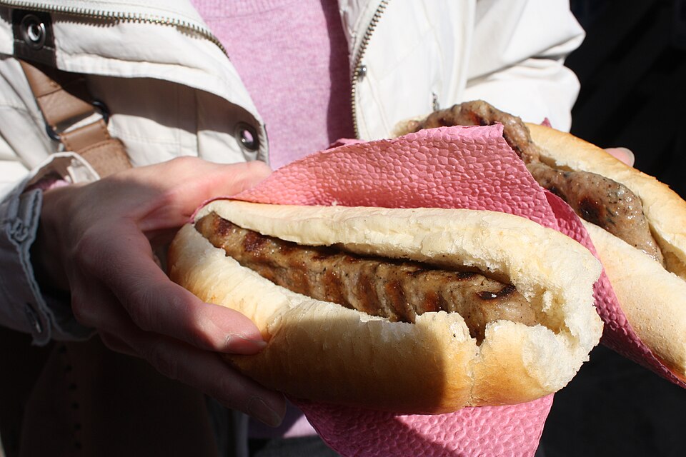 Plate of kebapcheta, Bulgarian grilled minced meat rolls